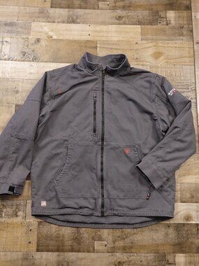 Ariat FR Work Jacket Men’s XXL Iron Gray Flame Resistant CAT 4 Cordura